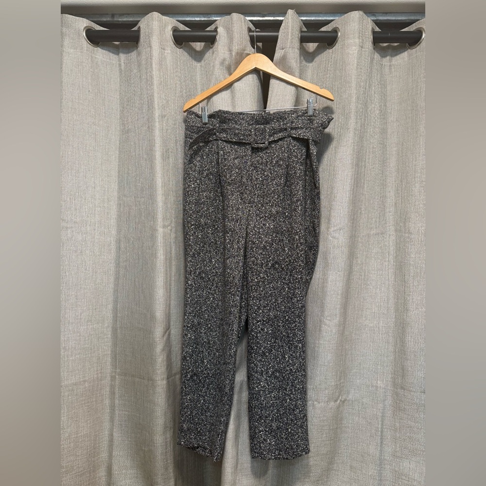 Express Black and White Print Women's Trousers